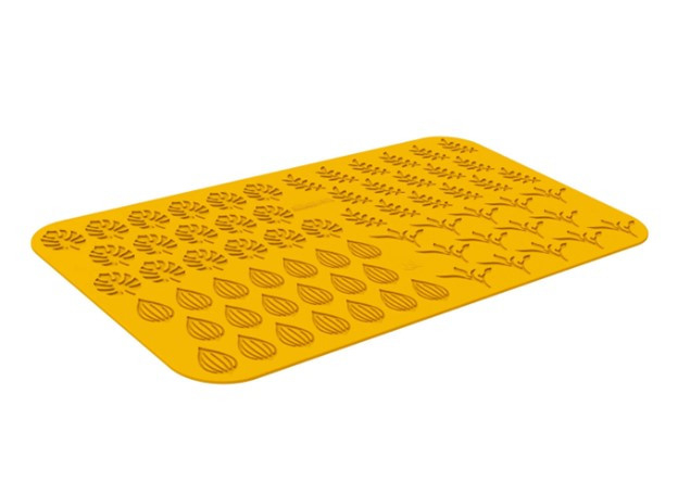Forma Silicon Silikomart NaturaE Frunze 4 modele 4 x 2.5 x H 2 cm - 4 x 4.9 x H 2 cm, 1 ml, 68 cavitati [3]