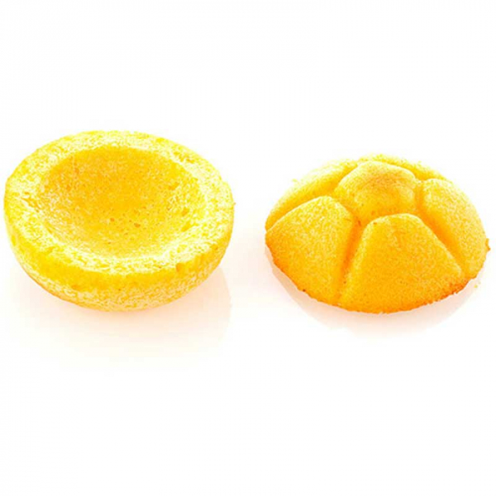 Forma Silicon Silikomart NaturaE Michetta Ø 6.4 x H 1.75 cm, 44.5+47.5 ml, 4+4 cavitati [6]