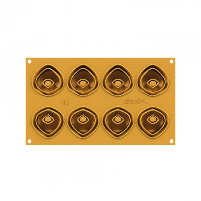 Forma Silicon Silikomart NaturaE Tortellino Ø 5.4 x H 2.2 cm, 20 ml, 8 cavitati [3]