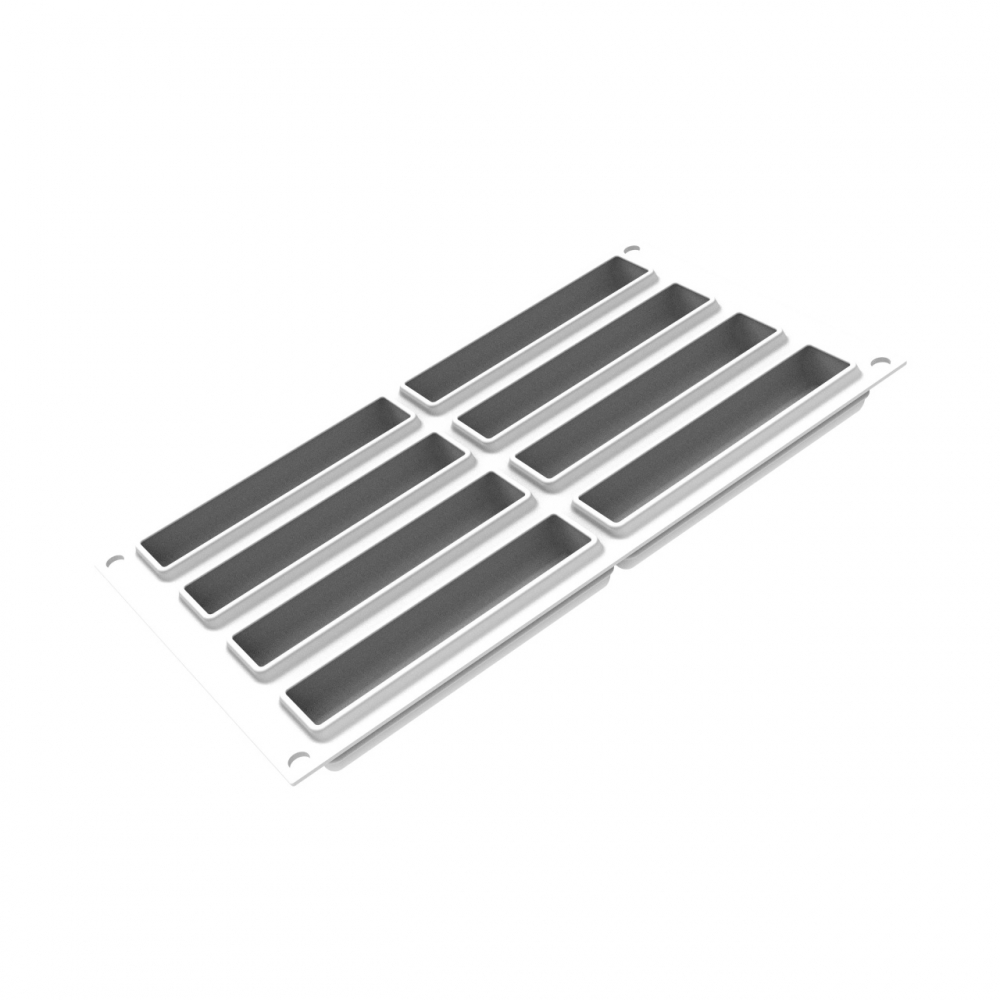 Forma Silicon Sweet Rectangle 12.8 x 3.3 x H 2.1 cm, 6 cavitati x 85 ml + decupator [5]