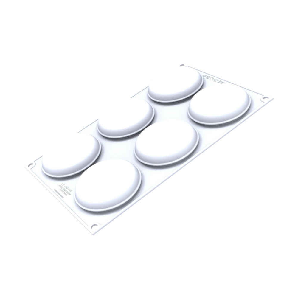 Forma Silicon Sweet Round Ø 8 x H 2.1 cm, 4 cavitati x 95 ml + decupator [3]