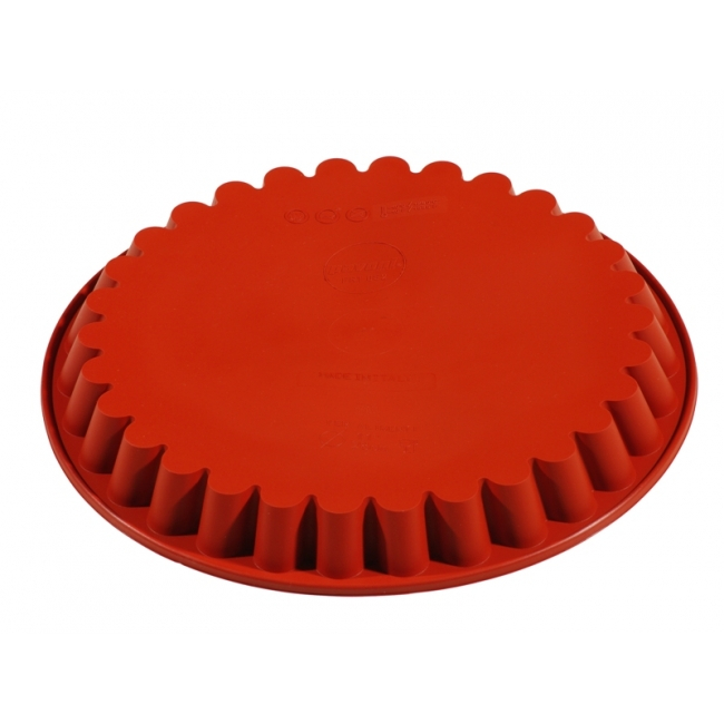Forma Silicon Tarta / Blat margine dantelata Ø30xH3 cm, caramiziu [1]