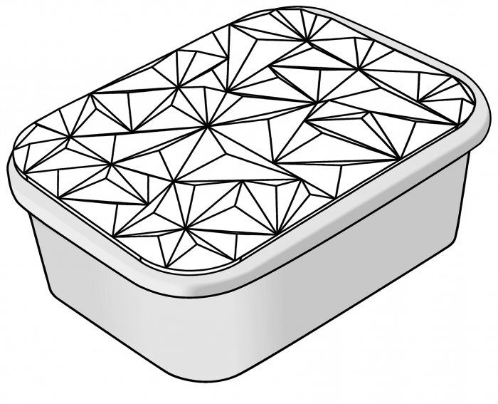 Forma Silicon TOP-IceCream Iceberg 36x25xH2.1 cm, 1 cavitate [4]