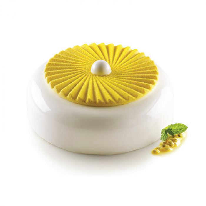 Forma Silicon TOP / Insertie Plisse Ø 14 x H 1 cm, 2 cavitati (PLISSÉ 100) [3]