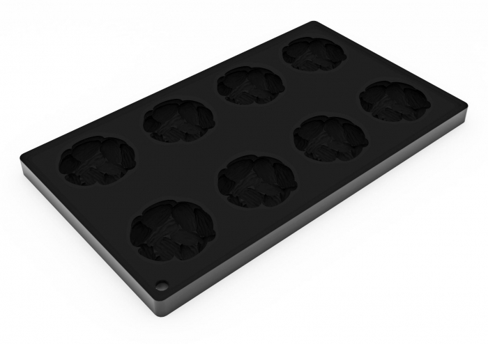 Forma Silicon TOP Migdala Mini Ø 6 x H 1.4 cm, 8 cavitati, 28 ml [4]