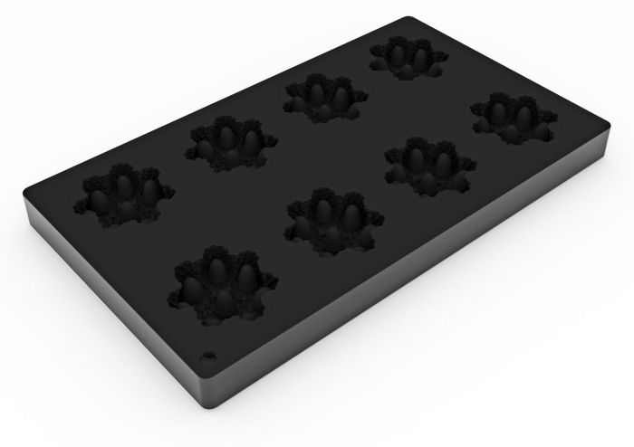 Forma Silicon TOP Scarlet Mini Silicone Ø 6.2 x H 2.1 cm, 8 cavitati, 38 ml [5]