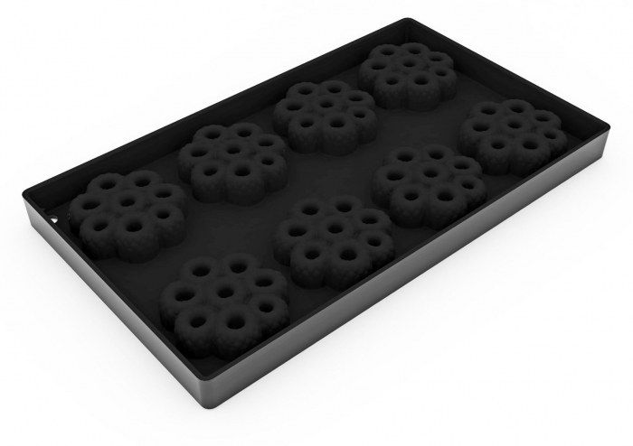 Forma Silicon TOP Scarlet Mini Silicone Ø 6.2 x H 2.1 cm, 8 cavitati, 38 ml [2]