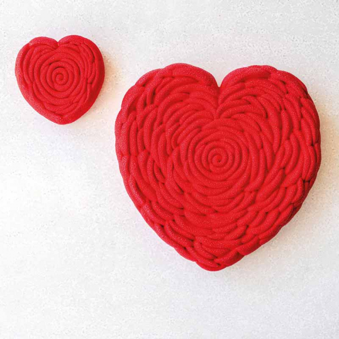 Forma Silicon Tort 3D Je T'aime 18.5 x 18.5 x H 5 cm, 1000 ml [2]