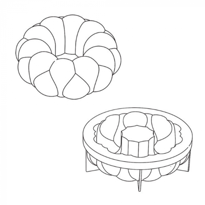Forma Silicon Tort 3D Singapore Ø18xH6 cm [2]
