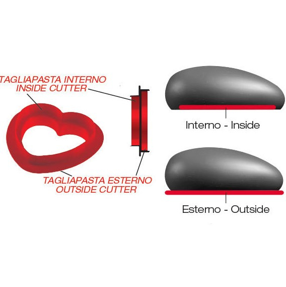 Forma Silicon Tort Inima 3D Ti Amo + Cutter, 17 x 16.4 x H 6.3 cm [2]