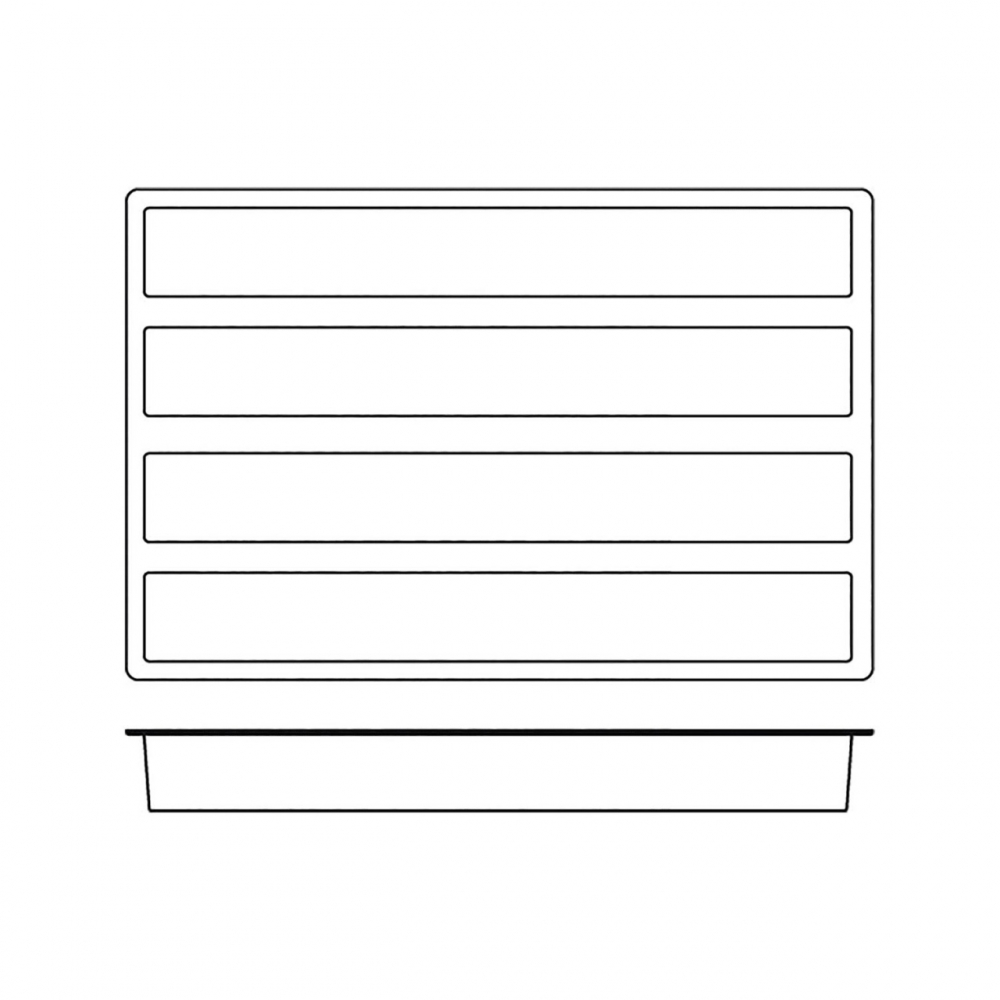 Forma Silicon Trunchi Rectangular 49.5 x 7 x H 7 cm, 4 cavitati, 2400 ml, (SQ016) [4]