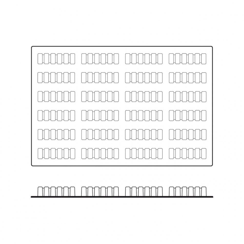 Forma Silicon Up & Down Monoportii 11.7 x 3.2 x H 3.3 cm, 24 cavitati, 99 ml (SQ024) [3]