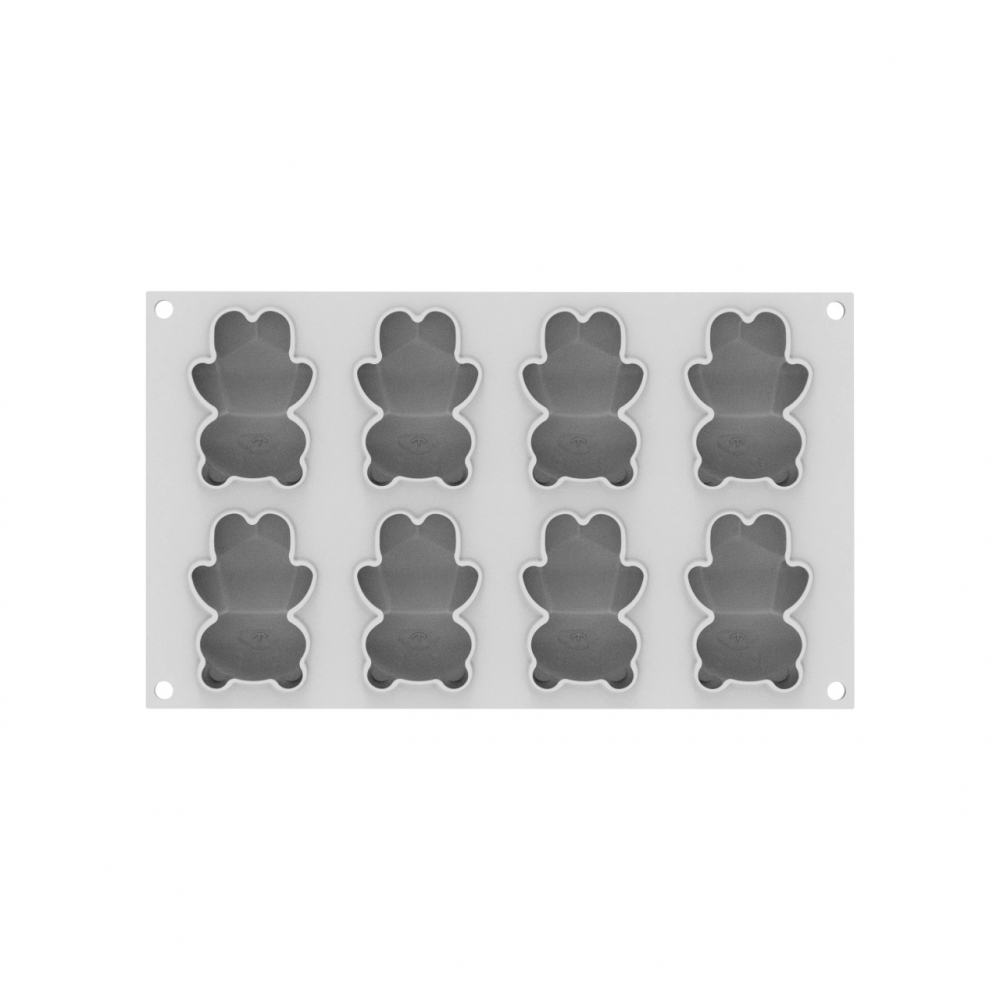 Forma Silicon Ursulet 7.9 x 5.6 x H 2.7 cm, 8 cavitati x 68 ml [2]
