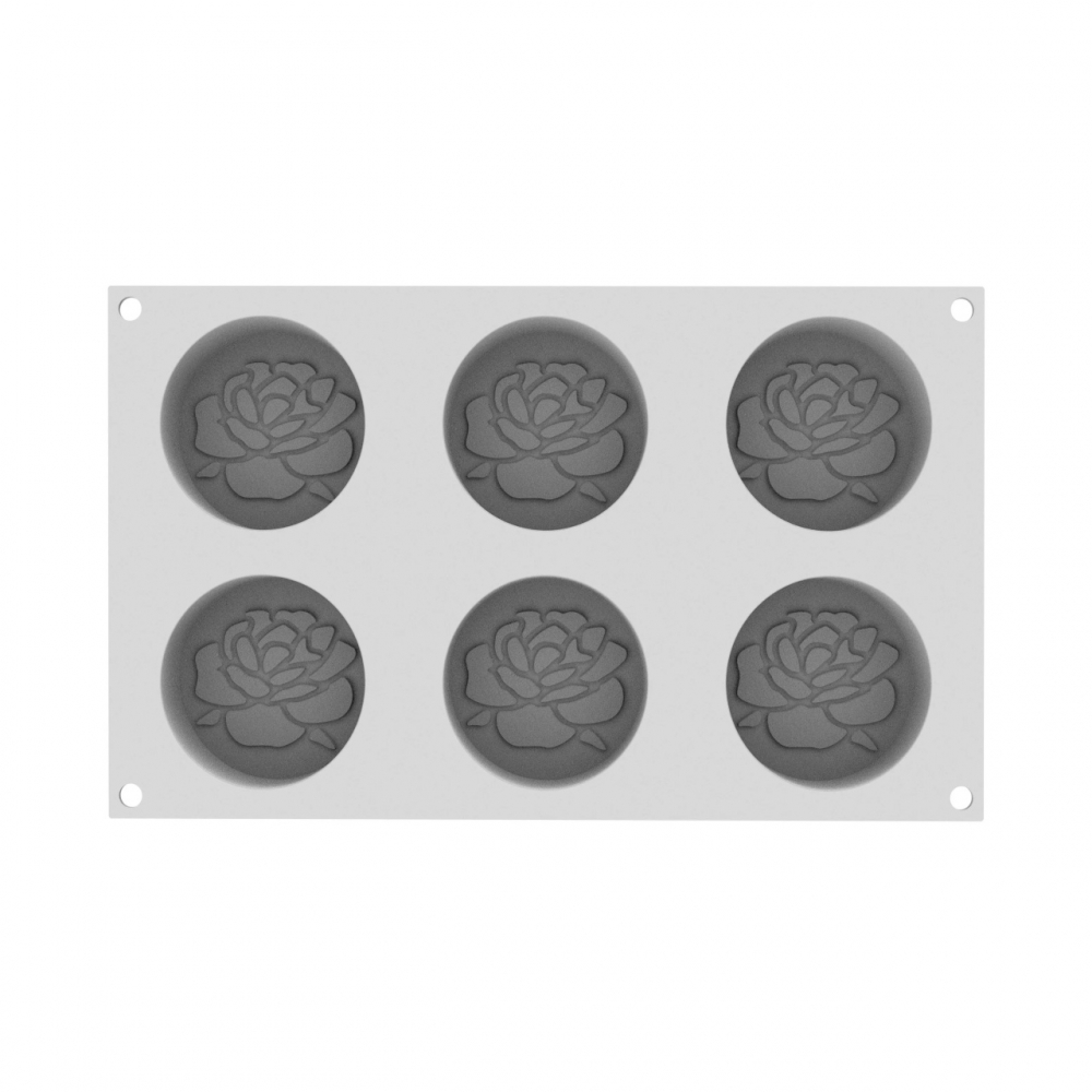 Forma Silicon Valentine Ø 7 x H 3 cm, 6 cavitati x 110 ml [3]