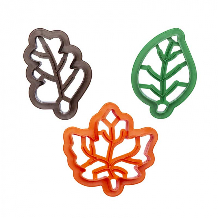 Frunze 3 modele - Decupatoare Plastic 4.5 si 7 x 7 x H 2.2 cm, 3 Buc [2]