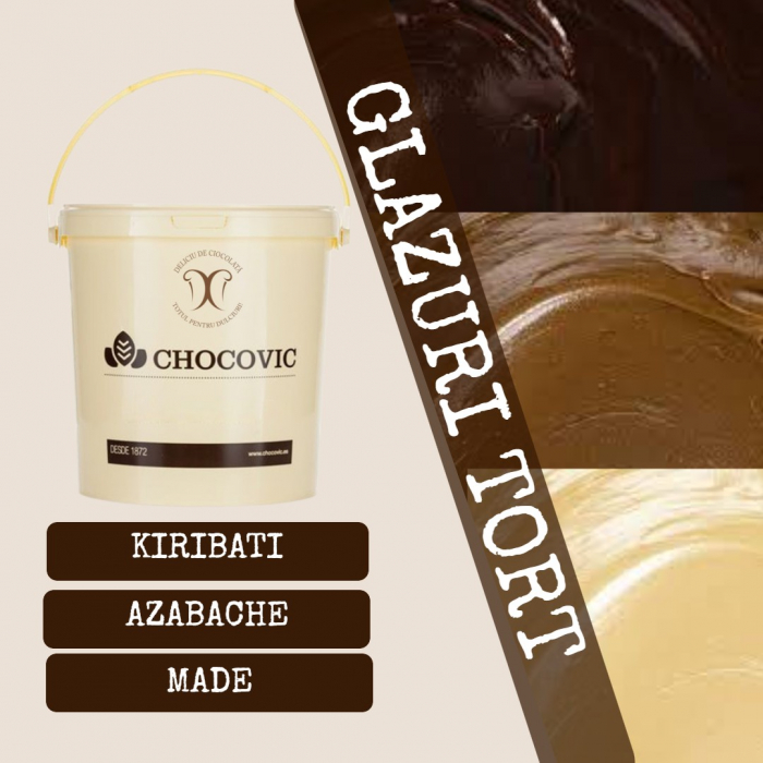 Glazura Torturi Ciocolata Alba MADE, Chocovic, 5 Kg [4]