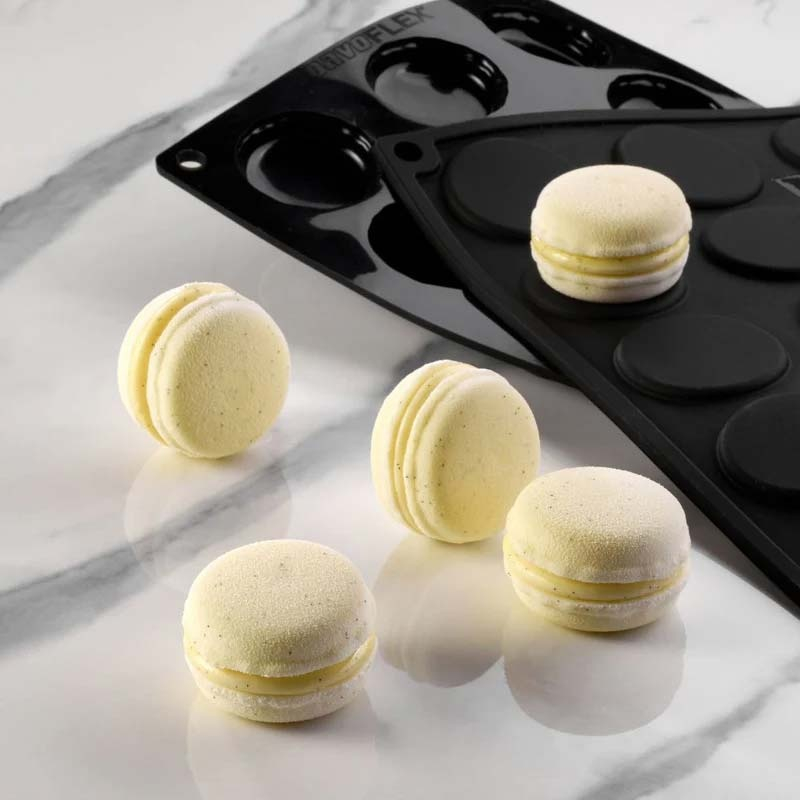 Kit Forma de Silicon Macarons 2 x 18 cavitati, Ø 4 x H 2.5 cm, 30 ml [1]