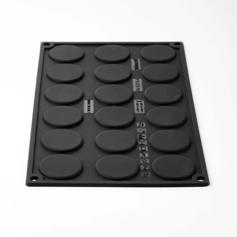 Kit Forma de Silicon Macarons 2 x 18 cavitati, Ø 4 x H 2.5 cm, 30 ml [5]