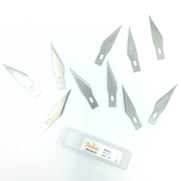 Lame Inox Bisturiu Metal, 3 x 0.9 cm, Set 10 Buc [2]