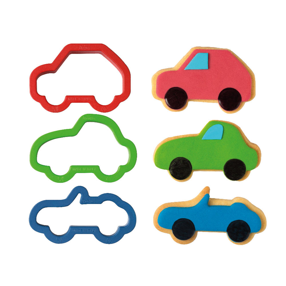 Masinute - Decupatoare Plastic 7,5 - 8 x 4 - 5 x H 2 cm, 3 Buc [2]