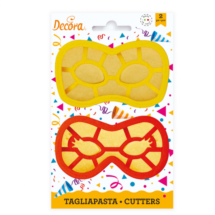 Masti Carnaval - Decupatoare Plastic Ø 10 x H 2.2 cm, Set 2 Buc [2]