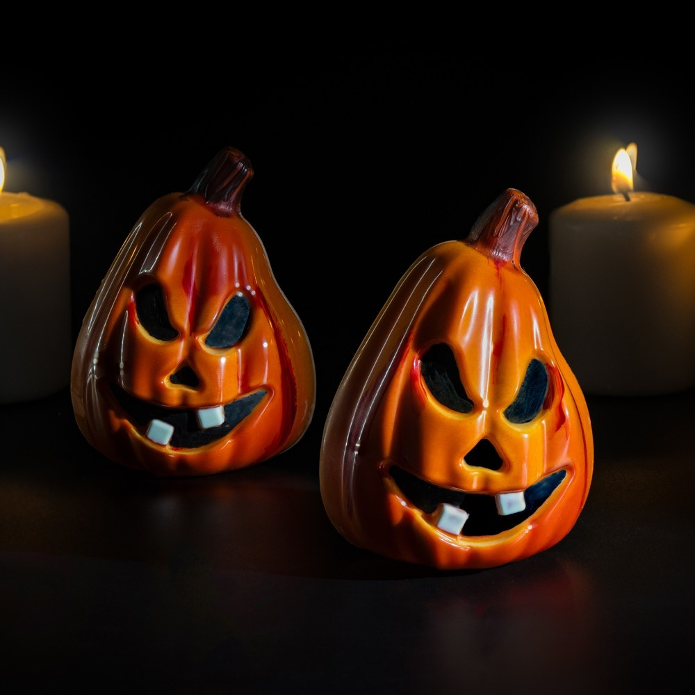 Matrita 3D Ciocolata, Plastic Rigid cu Cleme, Dovleac Halloween 8 x 7.8 x H 10.5 cm, 45 gr [4]