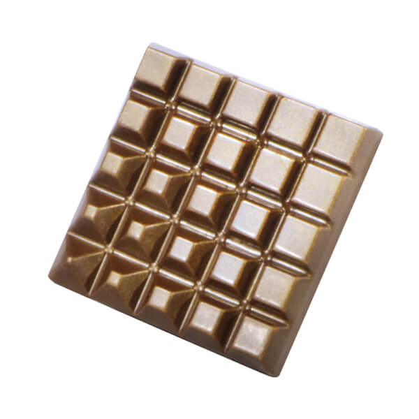 Matrita Policarbonat 6 Tablete de Ciocolata "Square" cu Motive Geometrice, 27.5 x 17.5 cm [2]