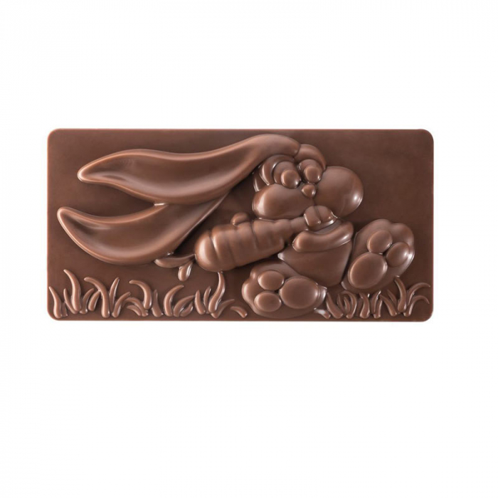 Matrita Policarbonat Gama Choco Bar, Iepuras de Paste - 3 Tablete 15.4 x 7.2 x H 1.3 cm, 100 g [3]
