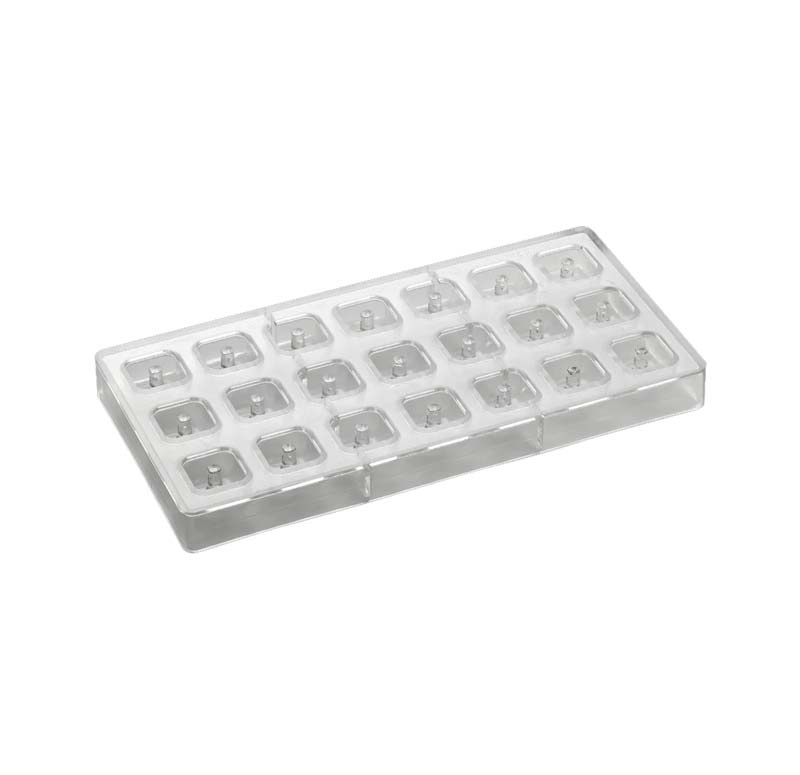 Matrita Policarbonat Gama Iconic 21 Praline Patrate, 2.6 x 2.6 x H 1.6 cm, 10 gr [2]