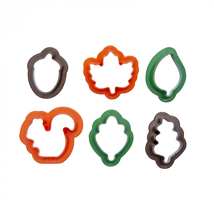 Decupatoare Plastic - Toamna, 2.5 - 3.9 x 4 x H 2.2 cm, 6 Buc [3]