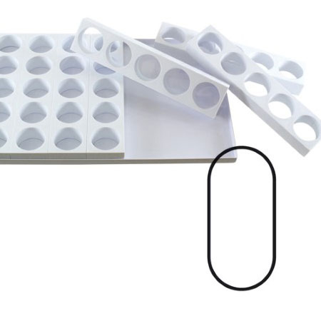 Monoportii Piscot 9.5 x 4 x H 4 cm - Set 7 Matrite Formare 35 Produse, Tava 60 x 40 cm [2]