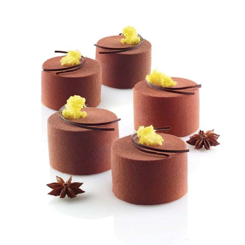 Monoportii Rotunde Ø 7 x H 4.5 cm - Set 7 Matrite Silicon Formare 35 Produse, Tava 60x40 [2]