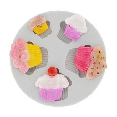 Mulaj Silicon Baking Cupcakes, 5 Decoruri [2]