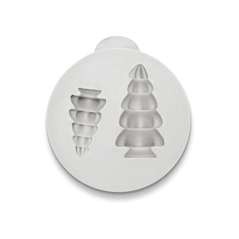 Mulaj Silicon Brad Craciun 3D, 3 - 4 x 1.5 - 2 cm, 2 Decoruri [2]