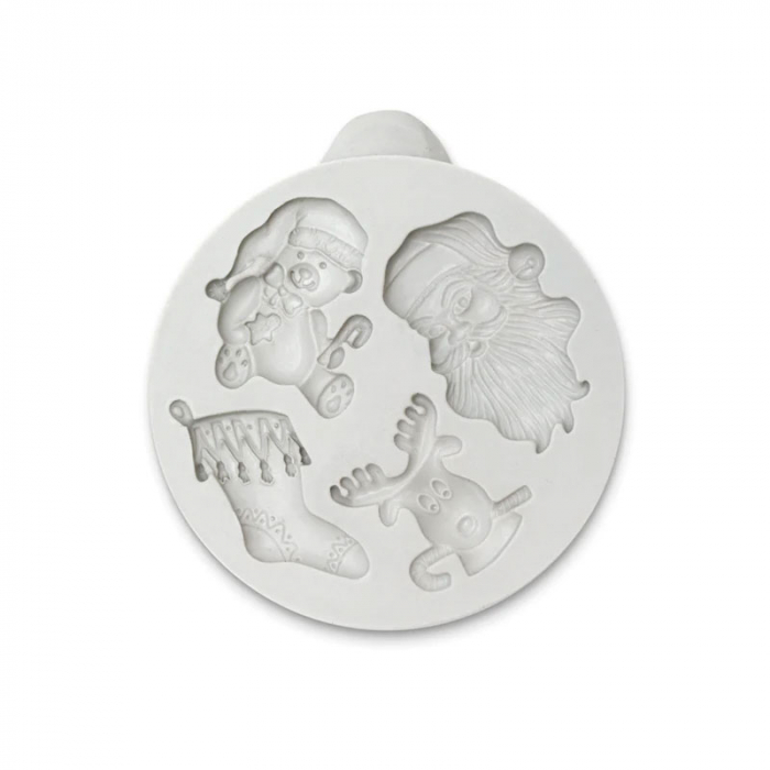 Mulaj Silicon Craciun, 2.5 - 4 x 2 - 3 cm, 4 Decoruri [2]