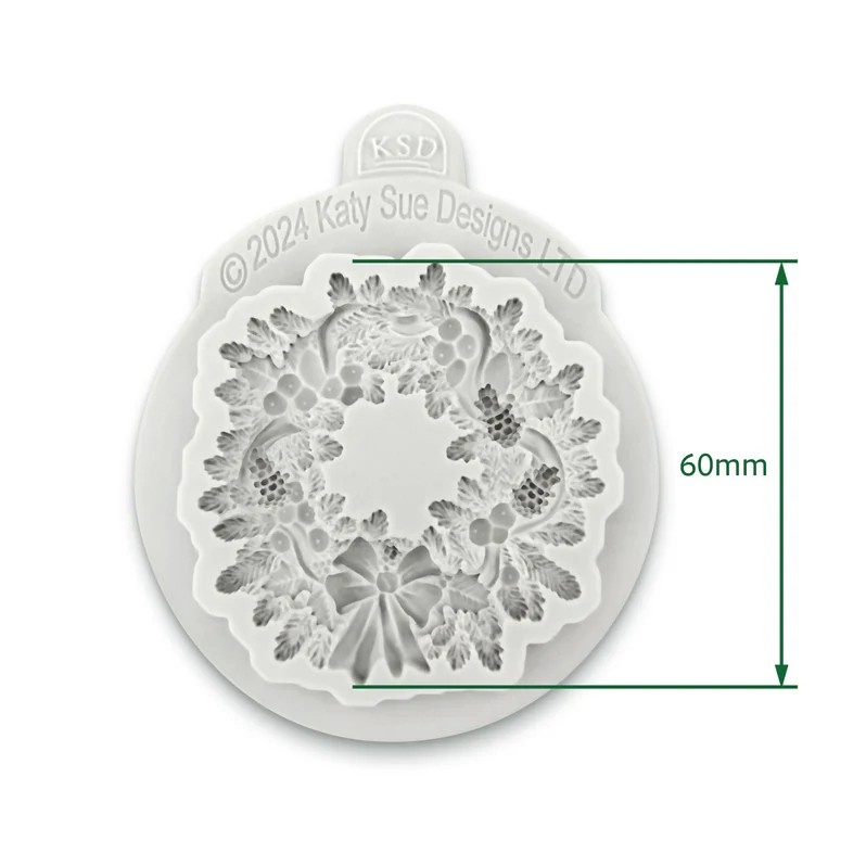 Mulaj Silicon Craciun - Coronita Decorata, Ø 7.5 cm [2]