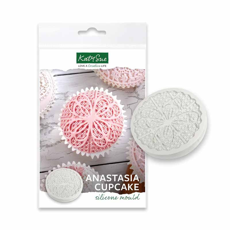 Mulaj Silicon Decor Rotund / Top Cupcake cu Dantela Vintage Ø 7 cm [1]