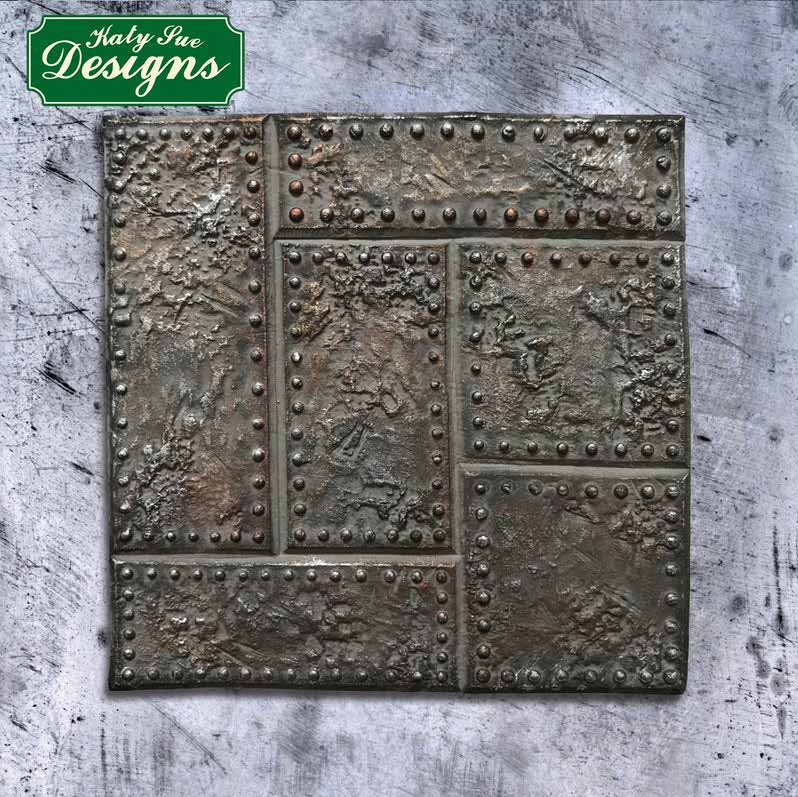Mulaj Silicon Decor Textura Placa Metal Nituita 10 x 10 cm [3]