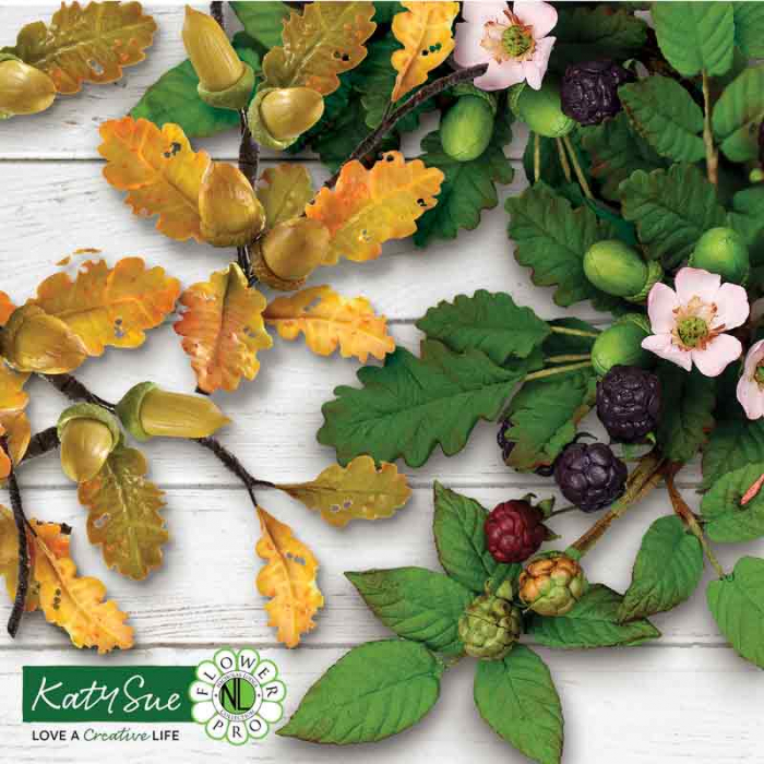 Mulaj Silicon Frunze Stejar si Frunze Mure 5 Subiecte 5.8 - 3.5 x 3.2 - 2 cm [2]