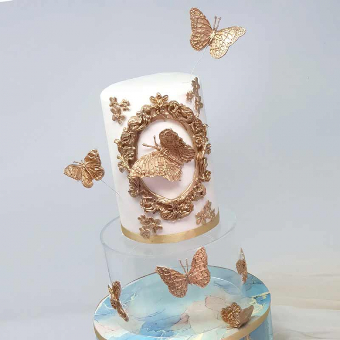 Mulaj Silicon Rama Baroc Vintage Rotunda Mare 12.7 x 10.8 cm [6]