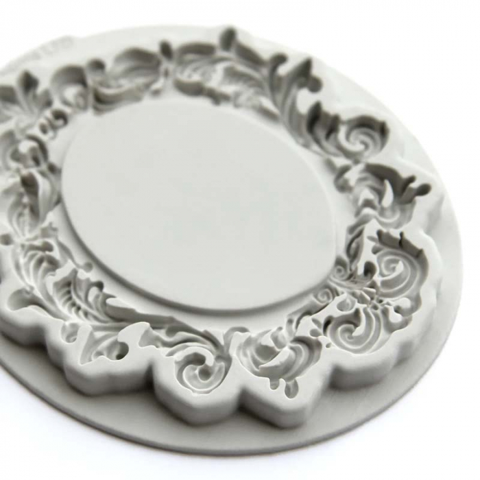 Mulaj Silicon Rama Baroc Vintage Rotunda Mare 12.7 x 10.8 cm [3]