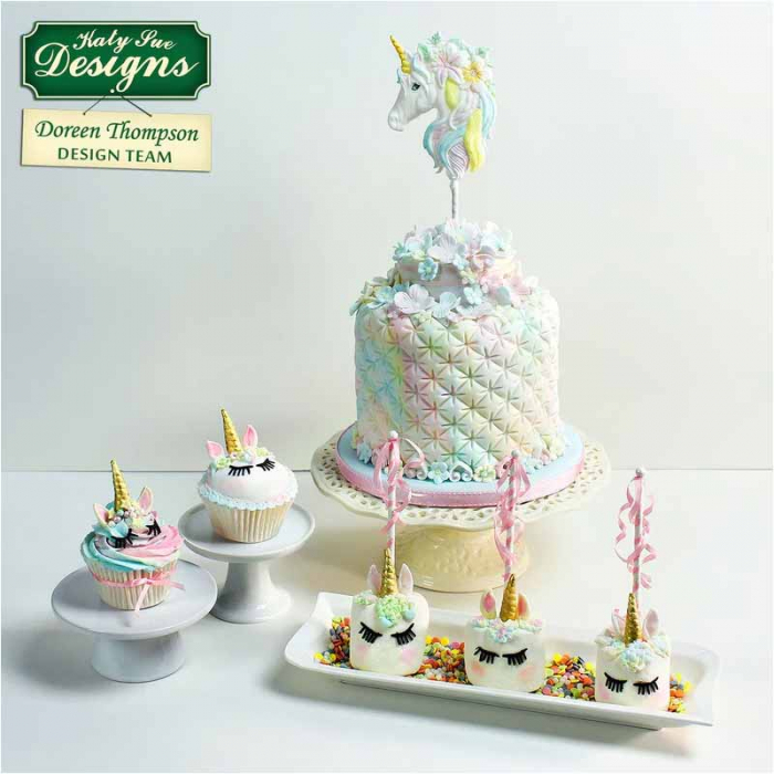 Mulaj Silicon Unicorn Fashion Katy Sue, 2 Decoruri [6]