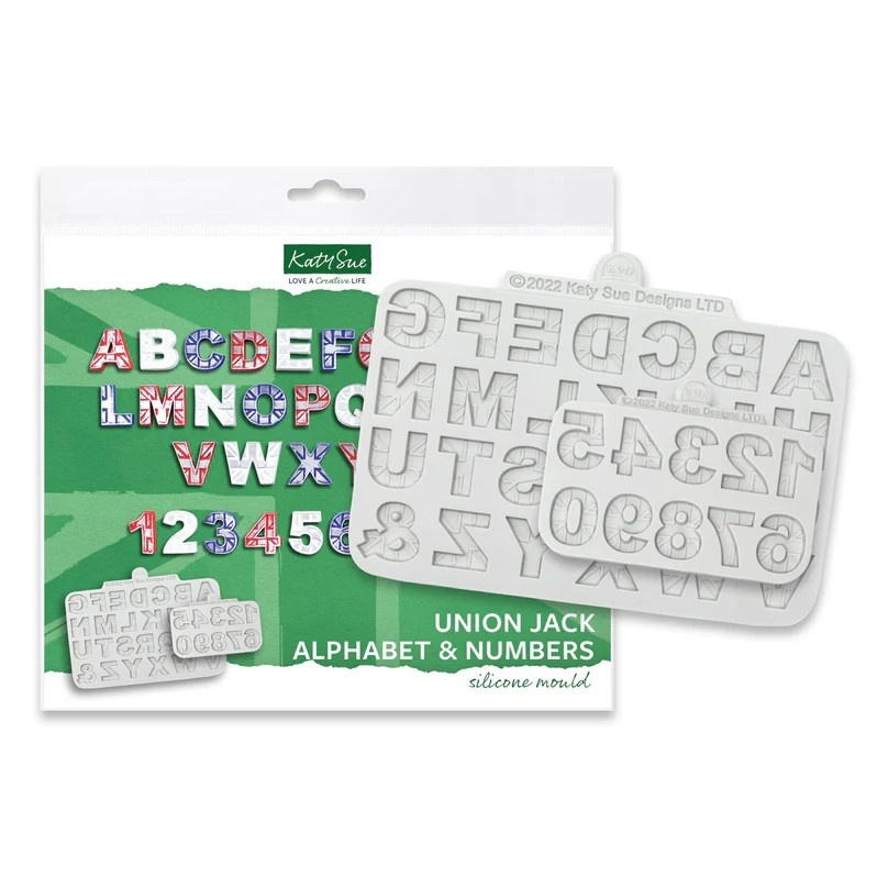 Mulaje Silicon Alfabet + Cifre Stil Pavilion Regatul Unit H 2 cm, Set 2 Buc [1]