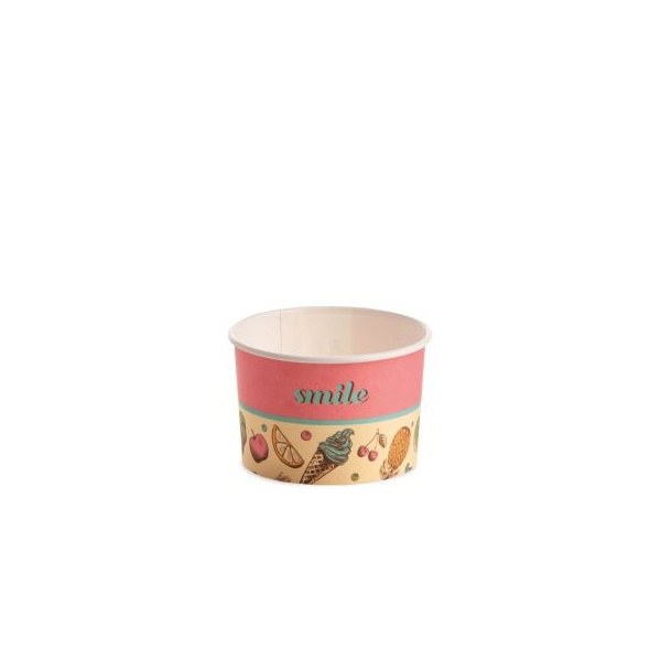Pahar Carton Inghetata Groovy, Ø 7.3 x H 4.7 cm, 120 ml, Set 57 buc [1]