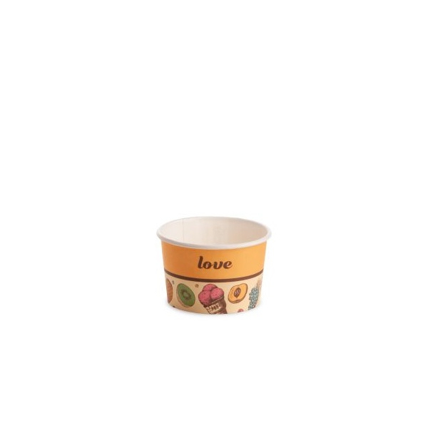 Pahar Carton Inghetata Groovy, Ø 7.3 x H 4 cm, 90 ml, Set 57 buc [1]