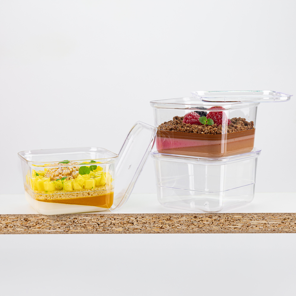 Pahare Kubito 210 ml, 8.3 x 8.3 x H 4.9 cm, Set 100 buc [3]