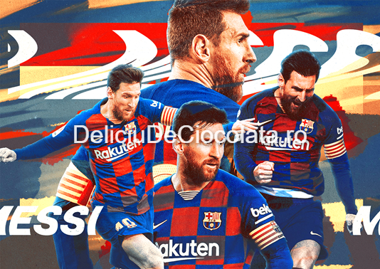 Pasta Zahar imprimata Fotbal Messi Model 4, A4 [1]
