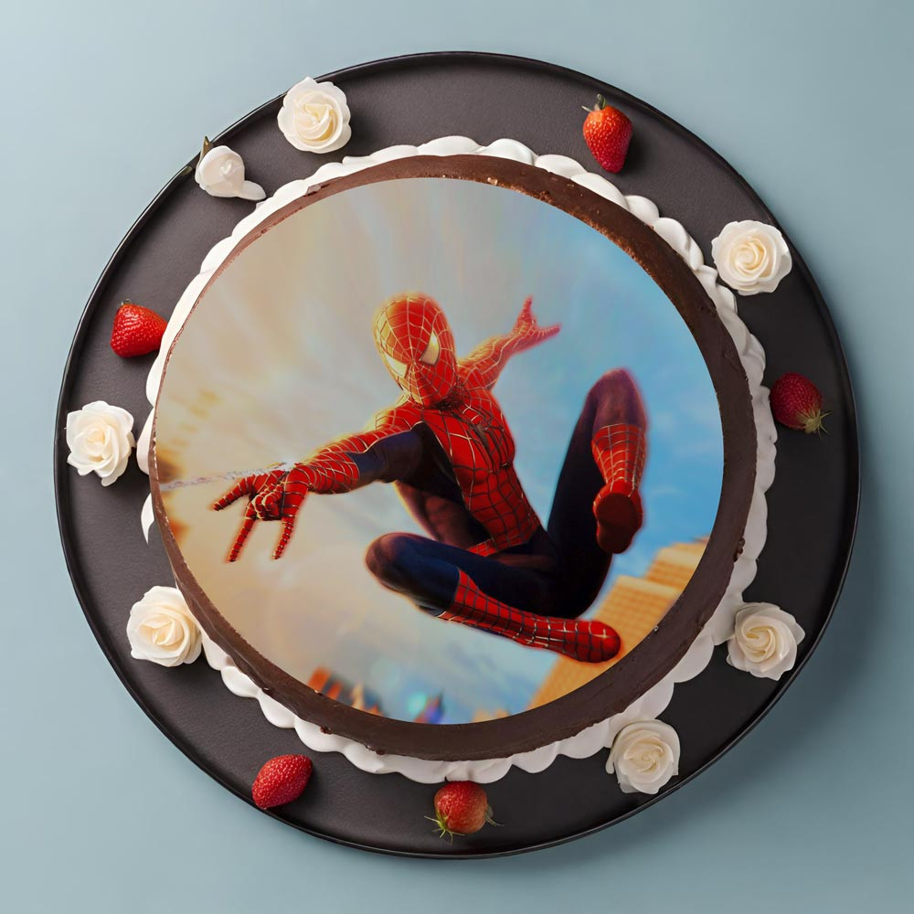 Pasta Zahar imprimata SpiderMan Model 1, Ø 20 cm [2]