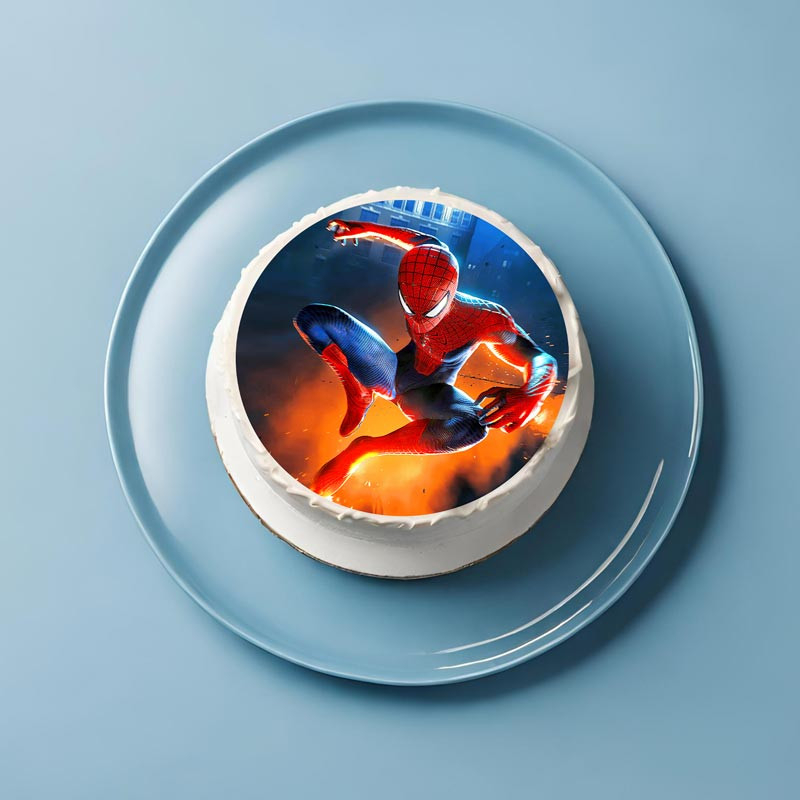 Pasta Zahar imprimata SpiderMan Model 2, Ø 20 cm [2]