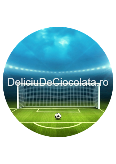 Pasta Zahar imprimata Teren Fotbal Model 1, Ø 20 cm [1]